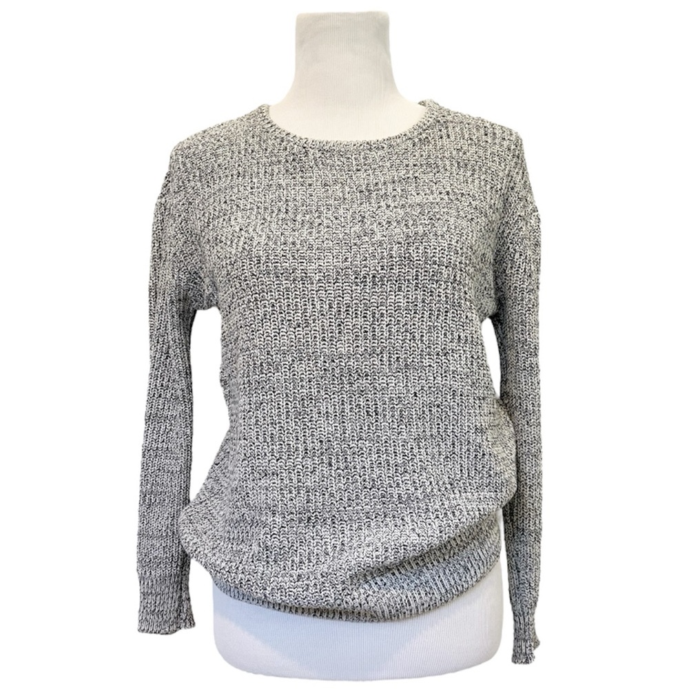 2x 100% Cotton Ribbed Knit Fisherman Sweater | Black/White, Cream/Black | F21 - Picture 11 of 16